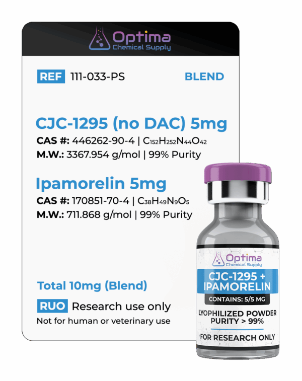 CJC-1295_Ipamorelin_5_5_mg_image CJC-1295 + Ipamoralin 5/5 mg (No DAC)
